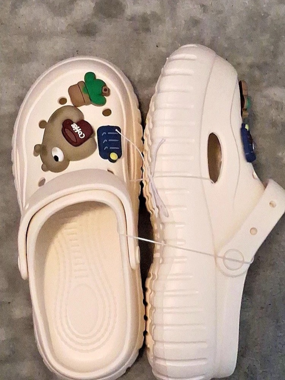 Crocs Cream Clogs - Picture 2 of 2